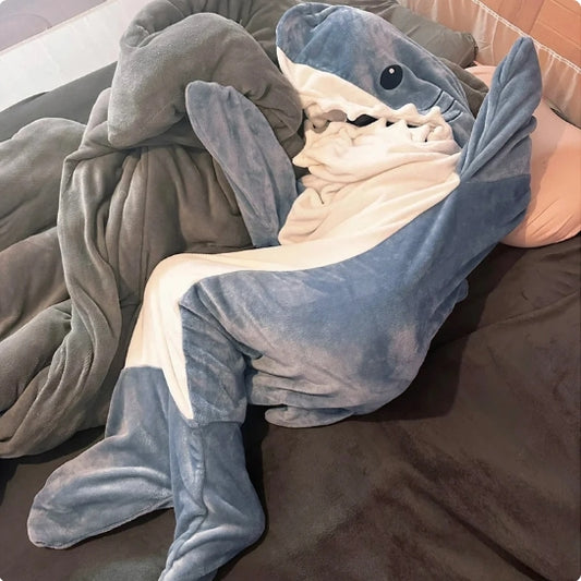 Shark Blanket Hoodie Adult