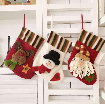Christmas Stockings 3 Packs Fireplace
