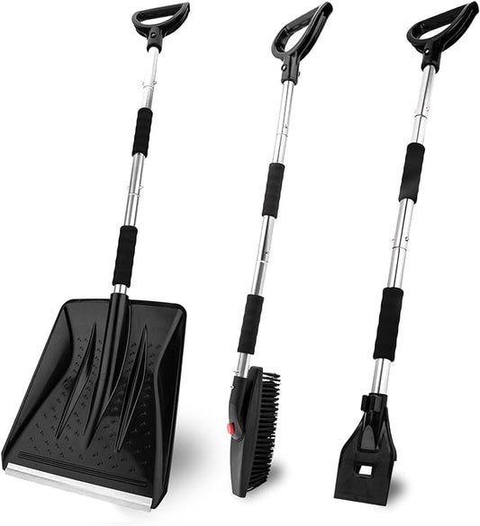 3-in-1 Portable Snow Shovel Kit