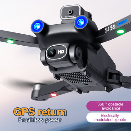 S136 Drohne Dual Kamera Luftaufnahmen Professioneller RC Hubschrauber GPS Infrarot Hindernisvermeidung 